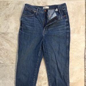 Madewell Stovepipe Jeans Size 30